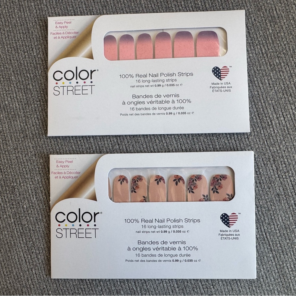 Color Street Nail Strips - Love Me Not & Floral Obligation